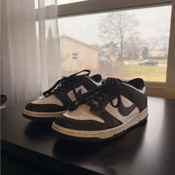 Nike Kids Panda Dunk Low Black and White - Picture 1 of 6